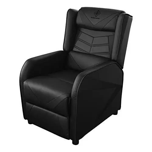 Produktbild: DELTACO Gaming Gaming und Relax-Sessel Spielesessel (aus Kunstleder, mit Fußschemel, zurücklehnen, Schnell aufbauen, bis zu 140 kg)