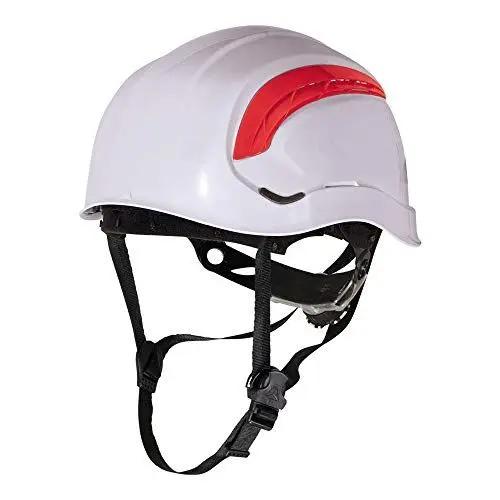 Produktbild: Deltaplus GRAWIBCFL Belüfteter Bauhelm - Bergsteigerhelm-Stil, Weiß, Größe Einstellbar