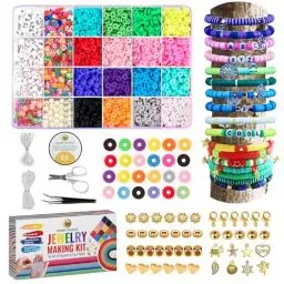 Produktbild: Deluxe Schmuckherstellungs-Kit – Kreativset für Einzigartige Halsketten, Armbänder und Ohrringe: Ideales Kreativ-Geschenk für Schmuck & Kunsthandwerk