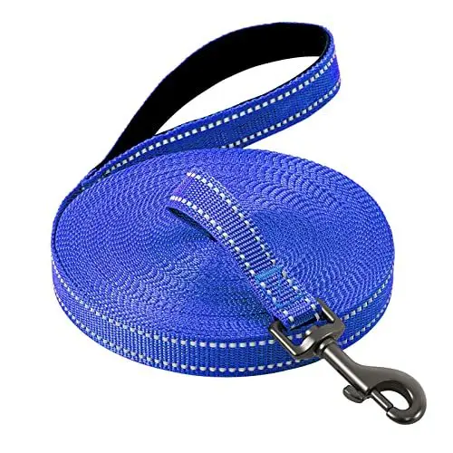 Produktbild: Demigreat Schleppleine für Hunde, 3m / 5m / 10m / 15m / 20m Robuste Lange Hundeleine Reflektierend Trainingsleine mit Gepolsterter Griff und handschlaufe, Ausbildungsleine für Kleine bis Große Hunde