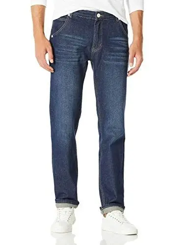 Produktbild: Demon&Hunter 806 Serie Herren Regulär Gerade geschnitten Jeanshose Jeans, Dh8021 X Dunkelblau X Normal, 33W / 32L