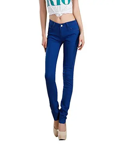 Produktbild: Demon&Hunter 822 Serie Damen Denim Dünn Jeanshosen DH8022U(Blau/25)