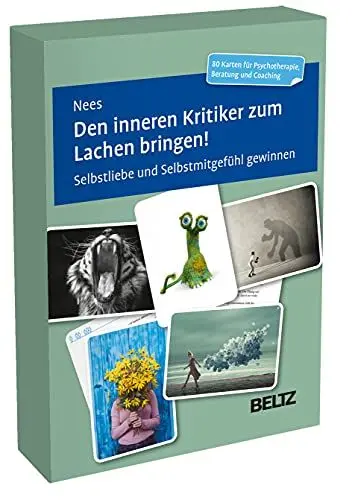 Produktbild: Den inneren Kritiker zum Lachen bringen!: Selbstliebe und Selbstmitgefühl gewinnen. 80 Übungen aus dem Improvisationstheater für Psychotherapie, ... cm in stabiler Box (Beltz Therapiekarten)