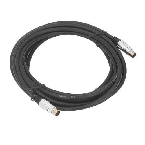 Produktbild: Denash Koaxialkabelstecker, Feuerfeste Stabile Verbindung, Verschleißfestigkeit, TV9,5-mm-Stecker auf TV9,5-mm-Stecker, Koaxialkabel für TV für Satellit