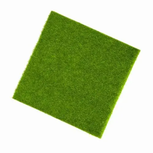 Produktbild: Denash Kunstrasen, 2 Größen, Grüner Synthetischer Kunstrasen für Gartenrasen für Heimdekoration (15 * 15cm)