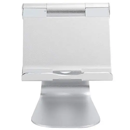 Produktbild: Denash Robuster Telefonständer aus Aluminiumlegierung, Verstellbare Telefonhalterung, Tablet Zum Ansehen von Filmen, Mobiltelefon für Smartphones (Silver)