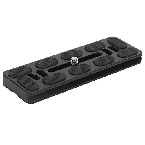 Produktbild: Denash Schnellwechselplatte, Kamera-Schnellwechselplatte aus Aluminiumlegierung mit 1/4-Zoll-Schraube, Universelle Stativplatte für Arca-Mount-Kugelkopf (120mm)