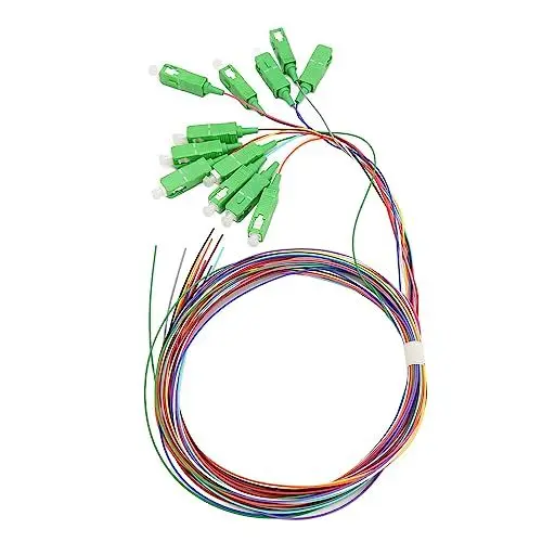 Produktbild: Denash Singlemode-Glasfaser-Pigtail, Praktischer 12-strängiger Glasfaser-Pigtail, 1,5 Meter, Hohe Genauigkeit für die Instrumentierung