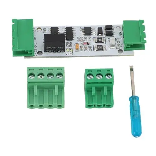 Produktbild: Denash TTL-zu-RS485-Konvertermodul, Industrielles Serielles Port-UART-zu-485-Adaptermodul an Bord von TVS, mit Selbstwiederherstellungssicherung und GDT Zum Schutz von Schaltkreisen und