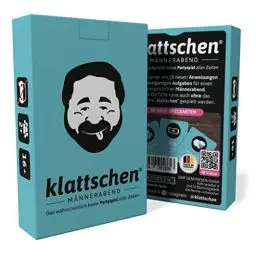 Produktbild: DENKRIESEN - klattschen® - Männerabend - Das wahrscheinlich Beste Partyspiel Aller Zeiten (Spielkartenkarton)