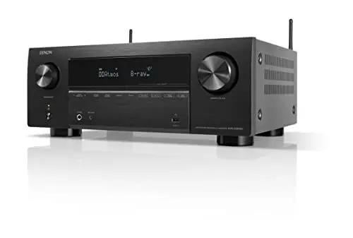 Produktbild: Denon AVR-X2800H 7.2-Kanal AV-Receiver, HiFi Verstärker mit Dolby Atmos, DTS:X, 6 HDMI Eingängen und 2 Ausgängen, 8K HDMI, Bluetooth, WLAN, AirPlay 2, HEOS Mulitroom, Alexa kompatibel, schwarz