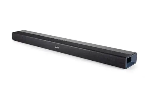 Produktbild: Denon DHT-S218 2.1 Soundbar mit Dolby Atmos, integrierten Subwoofer, Bluetooth® Low Energy (LE) Audio, 4K UHD, und HDMI ARC, Schwarz