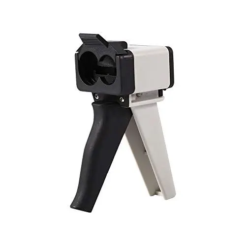 Produktbild: Delivery Gun Kartuschenpistole Kunststoff Schwarz weiß Zahnabdruck Universal 1:1 2:1 Kartuschenmischspender Delivery Kartuschenpistole 50ml
