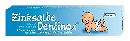 Produktbild: Dentinox Zinksalbe gegen Windeldermatitis rasche milde Wundheilung Wundsalbe, Geschmacksneutral, für Babys Salbe, Farblos, 45 g Crème