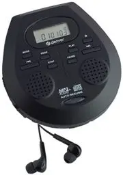 Produktbild: Denver DMP-395B Tragbarer CD-Player CD, CD-R, CD-RW, MP3 Inkl. Lautsprecherbox Schwarz
