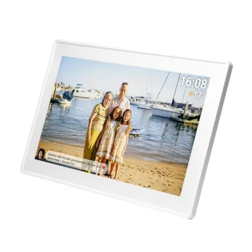 Produktbild: Denver PFF-1515W Digitaler Wi-Fi Bilderrahmen – 15,6 Zoll Full HD IPS Touchscreen, Integrierte FRAMEO Software, Drahtloses Teilen, Automatische Nachtabschaltung, 16GB Speicher, Weiss