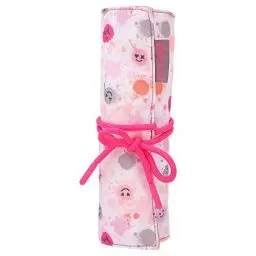 Produktbild: Depesche 11740 TOPModel Happy Together - Gefüllte Stifterolle mit Bindeband in Pink, inklusive 18 Fasermalern und zusätzlichen Schlaufen