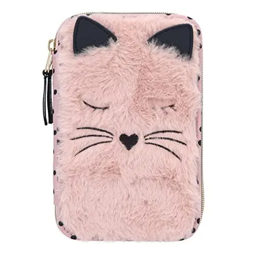 Produktbild: Depesche 11876 Princess Mimi 2-fach Federtasche Katze Fell, ca. 19 x 12 x 5,5 cm