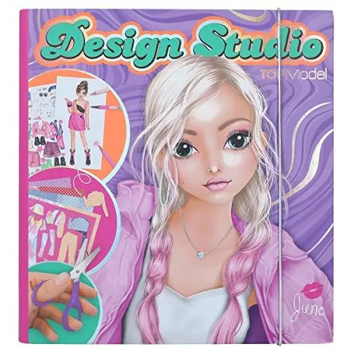 Produktbild: Depesche 12045 Create your TOPModel Design Studio - Malbuch Set mit 30 Seiten zum Designen von Fashion-Outfits, Mal-Heft mit Stickerbogen uvm.