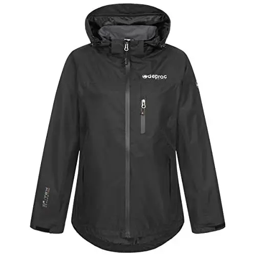 Produktbild: Deproc Active Damen Regenjacke Outdoorjacke mit Kapuze Atmungsaktiv Wasserdicht Wetterfest Windbreaker Übergangsjacke DURELL WOMEN