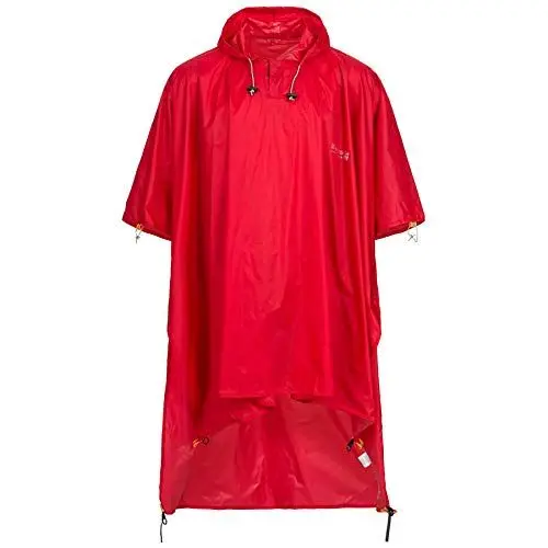 Produktbild: Deproc Active Herren Wasserdichter Regenmantel CORNWALL PONCHO Uni Regenponcho, rot, M