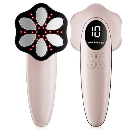 Produktbild: Depsoul Cellulite Massagegerät Elektrisch Anti Cellulite Massagegerät, Kabelloses Anti-Cellulite-Massagegerät für Bauch, Arme, Gesäß und Beine (Rose), Weihnachtsgeschenke Geschenke für Frauen