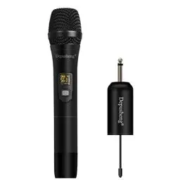 Produktbild: Depusheng W1 UHF drahtloses Mikrofon System Dynamisches Handmikrofon verwendet für Karaoke und Familientreffen durch Mischpulte PA Systeme