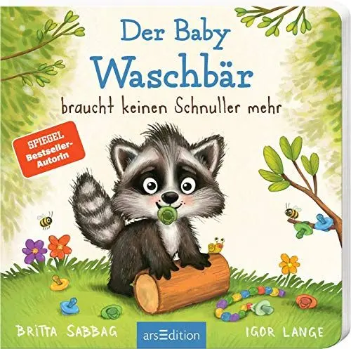 Produktbild: Der Baby Waschbär braucht keinen Schnuller mehr: Schnullerfrei mit Spaß, ein erstes Pappbilderbuch zum Thema Schnullerentwöhnung, für Kinder ab 24 Monaten (Der kleine Waschbär)