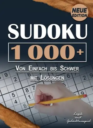 Produktbild: Der Größte Sudoku Rätselbuch für Erwachsene: Über 1.000 Sudoku-Rätsel in 5 Schwierigkeitsstufen mit Lösungen