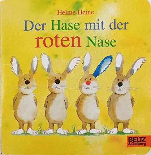 Produktbild: Der Hase mit der roten Nase: Vierfarbiges Papp-Bilderbuch