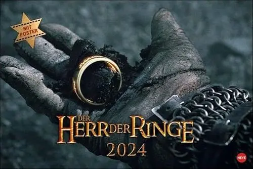 Produktbild: Der Herr der Ringe XL Kalender 2024. Wandkalender mit fesselnden Filmszenen aus der erfolgreichsten Filmtrilogie. Broschürenkalender 2024 mit Poster zum Heraustrennen.