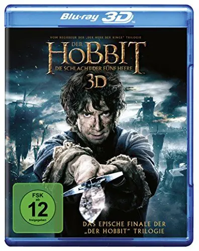 Produktbild: Der Hobbit 3 - Die Schlacht der fünf Heere (3D Blu-ray)
