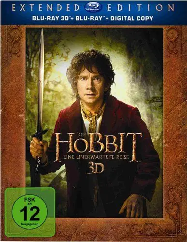 Produktbild: Der Hobbit - Eine unerwartete Reise - Extended Edition (3D Blu-ray)