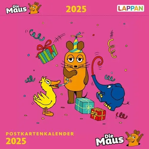 Produktbild: Der Kalender mit der Maus - Postkartenkalender 2025: 53 Postkarten zum Sammeln und Verschicken | Für kleine und große Maus-Fans