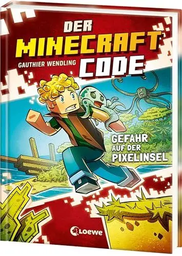 Produktbild: Der Minecraft Code (Band 2) - Gefahr auf der Pixelinsel: Die Pixelinsel hält neue gefährliche Quests für dich bereit! - Ein spannendes Abenteuer zum Miträtseln und Kombinieren für Kinder ab 8 Jahren