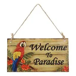 Produktbild: Der Strand von Hawaii luoem Mottoparty Willkommen im Paradies rechteckig Wand Anhänger Dekoration für die Hochzeit Dekoration von der Kinderparty Luau Hawaii