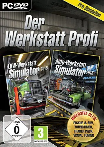 Produktbild: Der Werkstatt-Profi (LKW-Simulator 2015 + Auto-Werkstatt Simulator 2015)