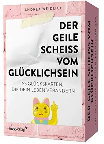 Produktbild: Der geile Scheiß vom Glücklichsein – 55 Glückskarten, die dein Leben verändern: Das Kartendeck zum SPIEGEL-Bestseller. Für mehr Dankbarkeit, Achtsamkeit und Selbstliebe