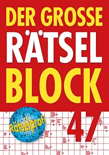 Produktbild: Der große Rätselblock 47: Kreuzworträtsel, Schwedenrätsel, Zahlenrätsel und vieles mehr