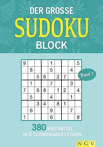 Produktbild: Der große Sudokublock Band 7: 380 Kult-Rätsel in 3 Schwierigkeitsstufen