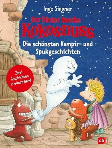 Produktbild: Der kleine Drache Kokosnuss – Die schönsten Vampir- und Spukgeschichten: Doppelband: Der kleine Drache Kokosnuss / Der kleine Drache Kokosnuss und das Vampir-Abenteuer (Kokosnuss-Sammelbände, Band 10)