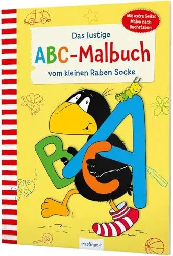 Produktbild: Der kleine Rabe Socke: Das lustige ABC-Malbuch vom kleinen Raben Socke: Alle Buchstaben spielend lernen