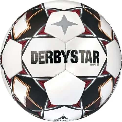 Produktbild: Derbystar Atmos Tt V22 Fußball Weiss Schwarz Rot 5