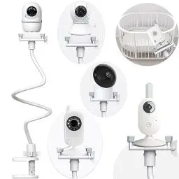 Produktbild: Derebir Babyphone Halterung Kamera Halterung Kamera Halter Baby Kamera Handyhalter Kompatibel für Philips Avent/Nuk/Reer/Babymoov/GHB/Hellobaby Babyphone die meisten Video-Babyphone