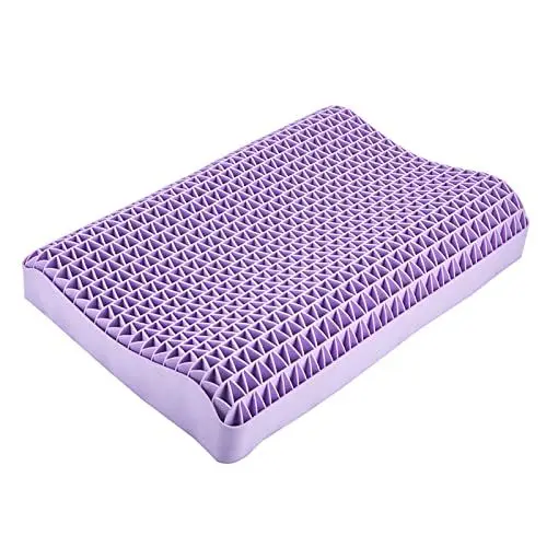 Produktbild: Derefine Schaumlatex-Kissen, Druckentlastung, Schutz der Halswirbelsäule, Waschbar, Atmungsaktiv, Multifunktional, mit Kissenüberzug, Bett- und Couch-Dekokissen(Trapezförmiger Typ)