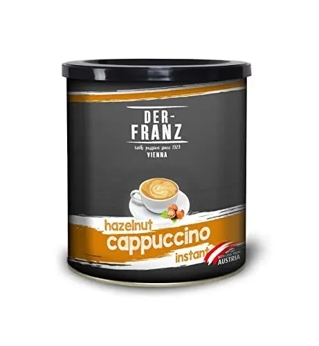 Produktbild: Der-Franz Instant-Cappuccino mit Haselnuss aromatisiert, 500 g