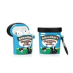 Produktbild: Derhom Silikon Niedliche Lustige Abdeckung Kompatibel mit Apple Airpods 1&2 (Getränkedose Serie) (Benjerry Ice Cream)