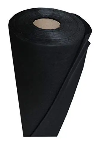 Produktbild: DeRiTex 120 g/m² - Reißfestes Gartenvlies, Unkrautvlies BZW. Unkrautschutzvlies mit hoher Wasserdurchlässigkeit (15 m x 1 m, schwarz)