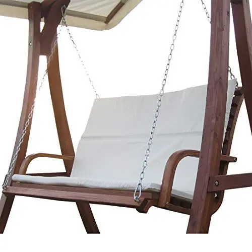 Produktbild: Design Bank aus Holz Lärche für Hollywoodschaukel 2-Sitzer KUREDO (ohne Gestell!!!) von AS-S