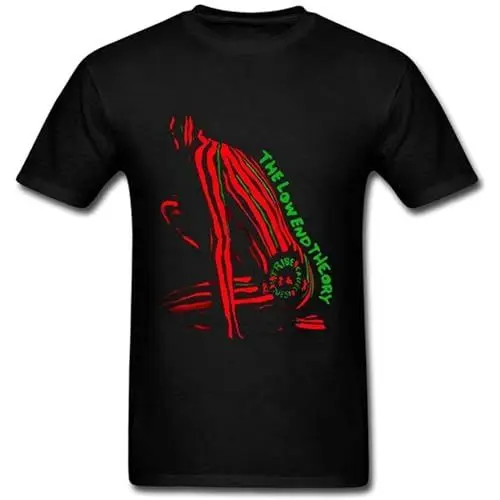 Produktbild: Design Crew Neck for Man A Tribe Called Quest The Low End Theory Pullover Men's Crewneck Short Sleeve Top Unisex Pure Cotton T-Shirt Tee Black XL